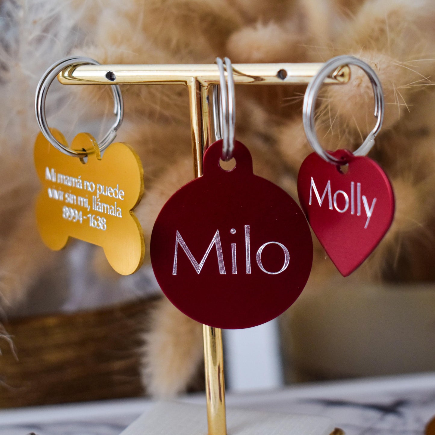 ⚪ Placa metálica redonda – reversible y personalizada