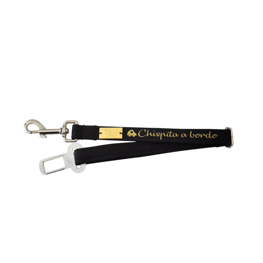 Cinturon de Seguridad Negro Noah Dorado