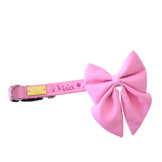 Collar con lazo tipo sailor Rosado Sammy