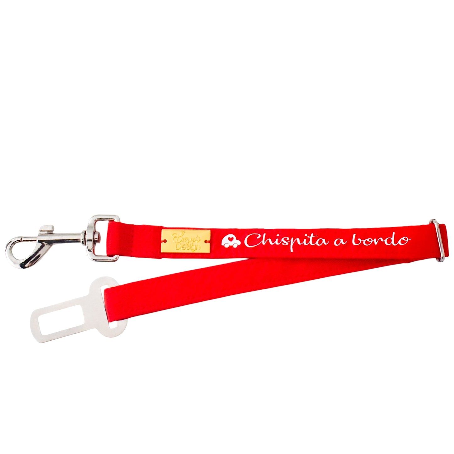 Cinturon de Seguridad Rojo Zeus