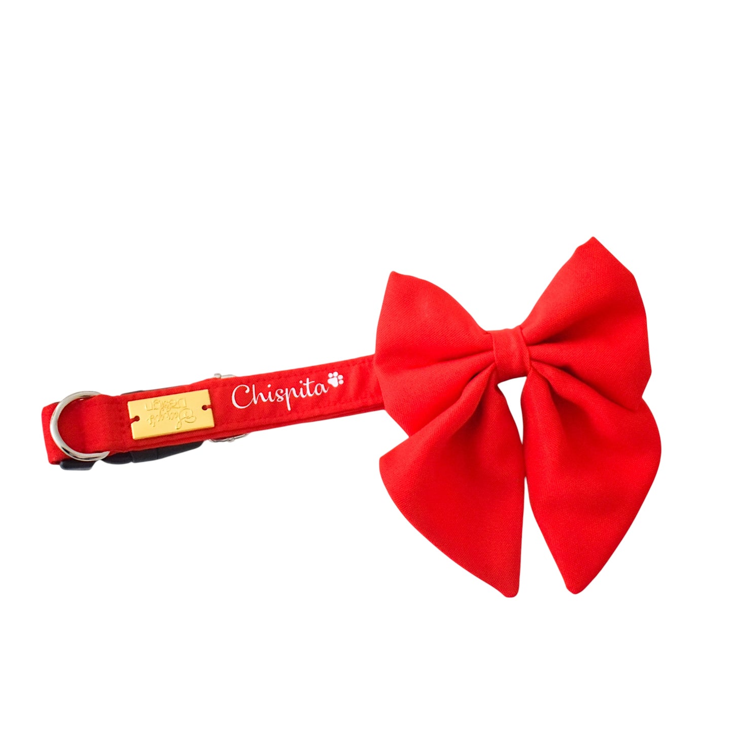 Collar con lazo tipo Sailor Rojo Zeus